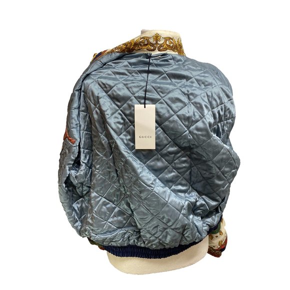 (NWT) 100% Authentic Gucci Men's Multicolor Bomber Jacket Size 54 - Picture 11 of 16